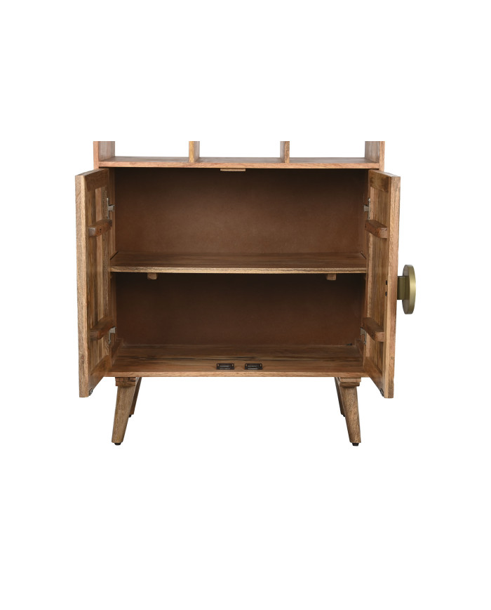 ESTANTERIA MADERA 80X45X160 2 PUERTAS TALLADO