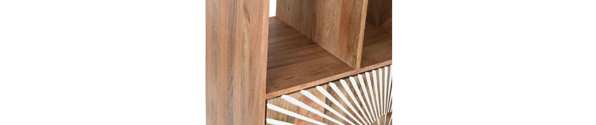 ESTANTERIA MADERA 80X45X160 2 PUERTAS TALLADO