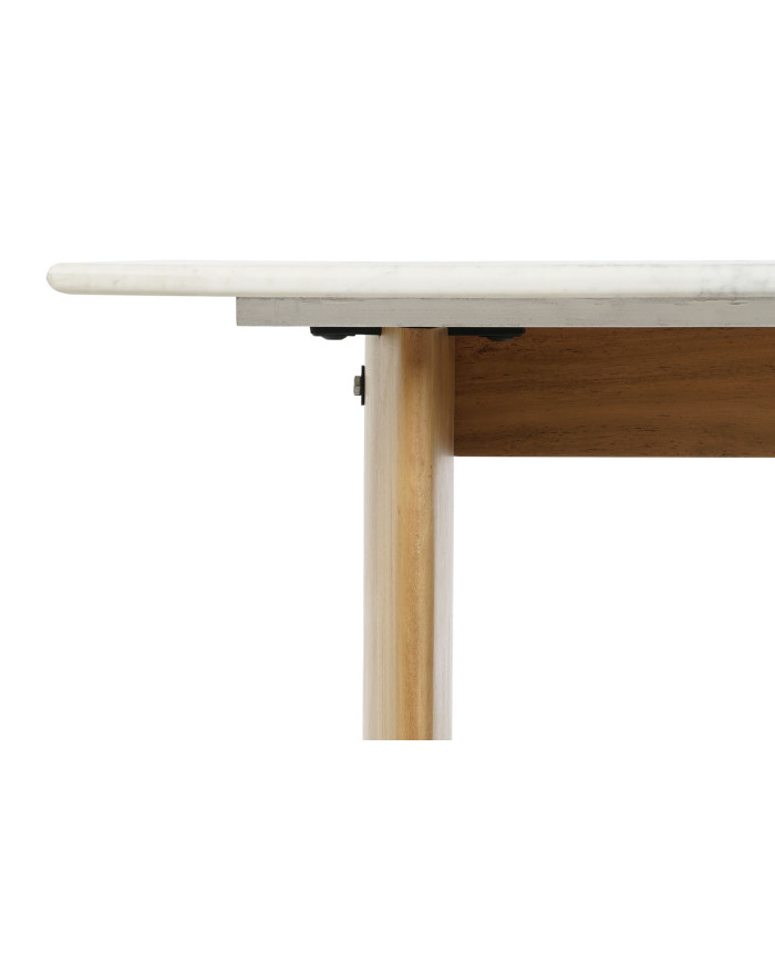 MESA CENTRO MARMOL MANGO 120X70X45 BLANCO