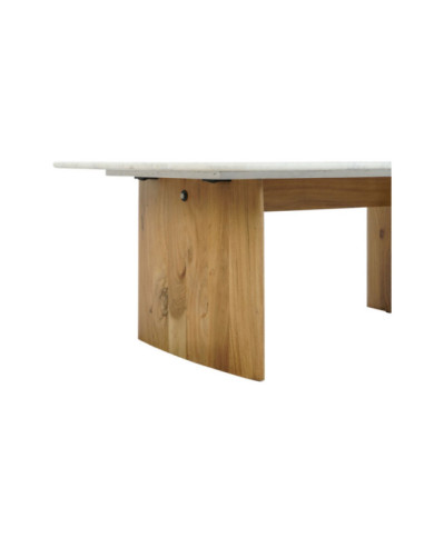 MESA CENTRO MARMOL MANGO 120X70X45 BLANCO