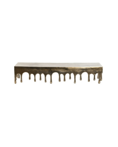 ESTANTE ALUMINIO 89X25X18 ANTIQUE GOLD DORADO