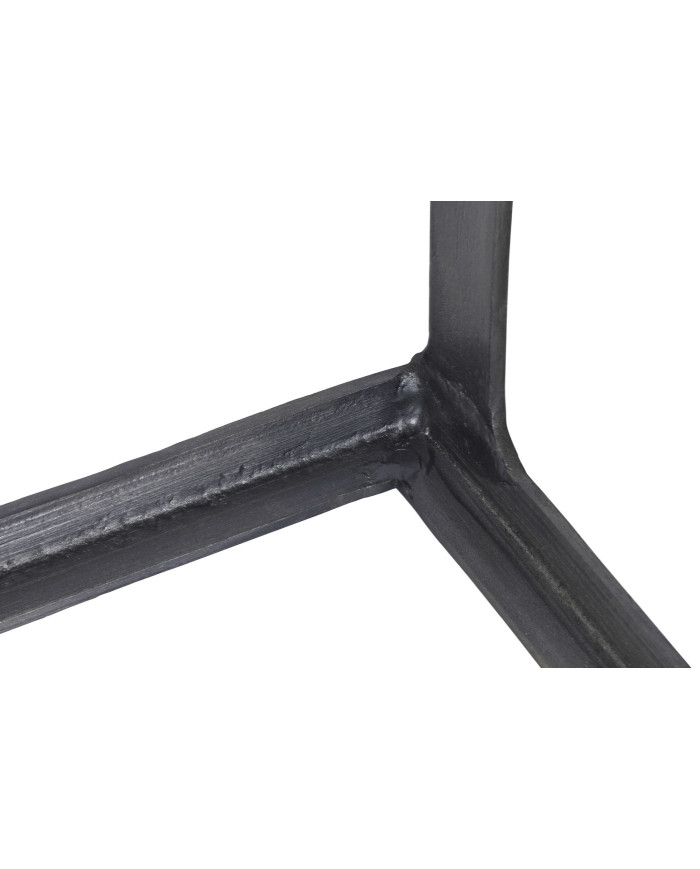 CONSOLA SET 2 MARMOL ALUMINIO 108X30X79 PATINADO