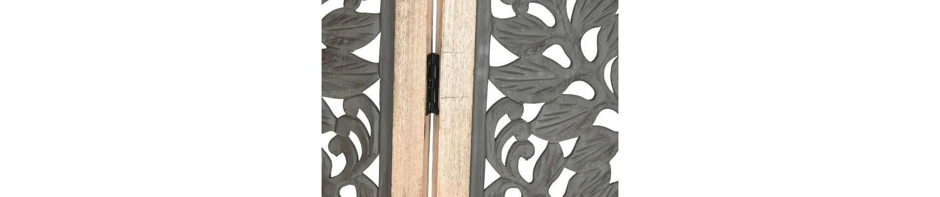 BIOMBO MADERA MANGO 150X3X180 TALLADO DECAPE VERDE