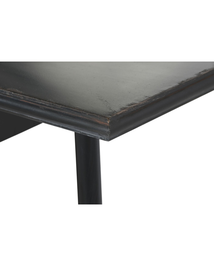 ESCRITORIO METAL CRISTAL 120X50X80 NEGRO
