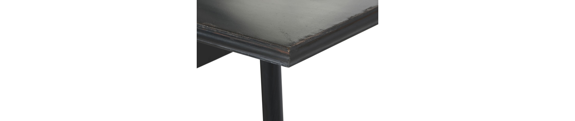 ESCRITORIO METAL CRISTAL 120X50X80 NEGRO