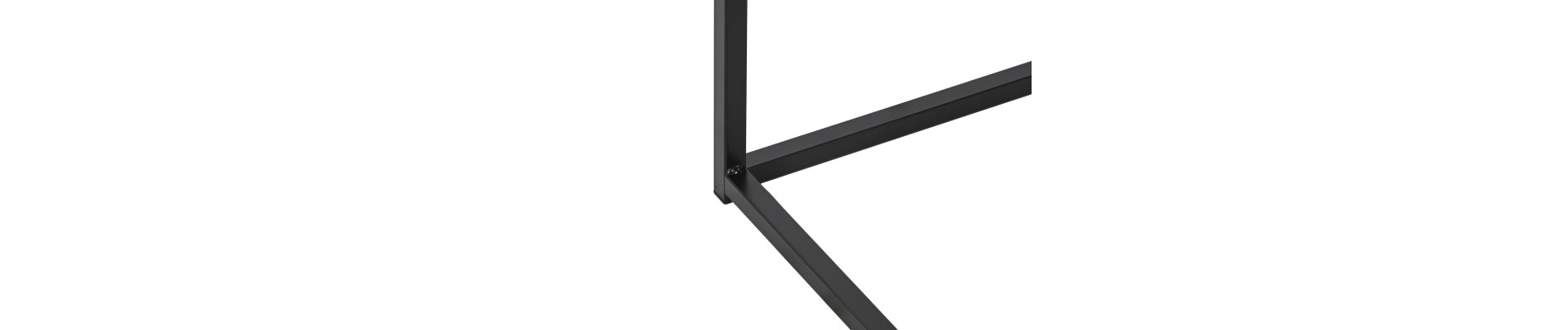 MESA CENTRO MDF METAL 100X60X40 SIMIL MARMOL NEGRO