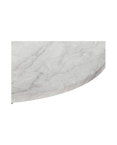 MESITA AUXILIAR MDF METAL 80X80X76 SIMIL MARMOL