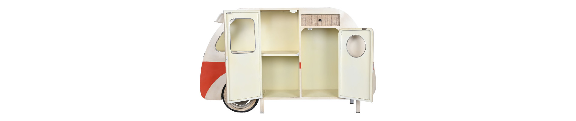 BUFFET METAL 177X41X106 CARAVANA BLANCO