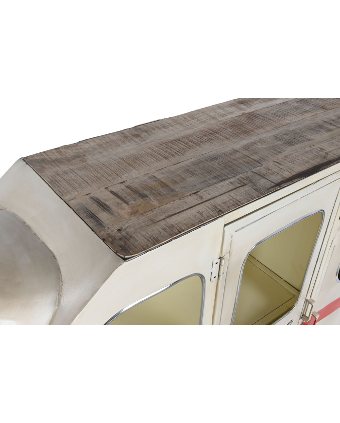 BUFFET METAL 177X41X106 CARAVANA BLANCO