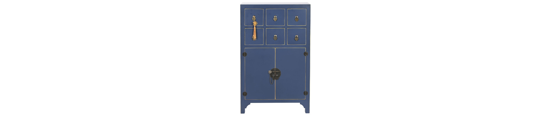 CAJONERA ABETO MDF 63X27X101 ORIENTAL AZUL