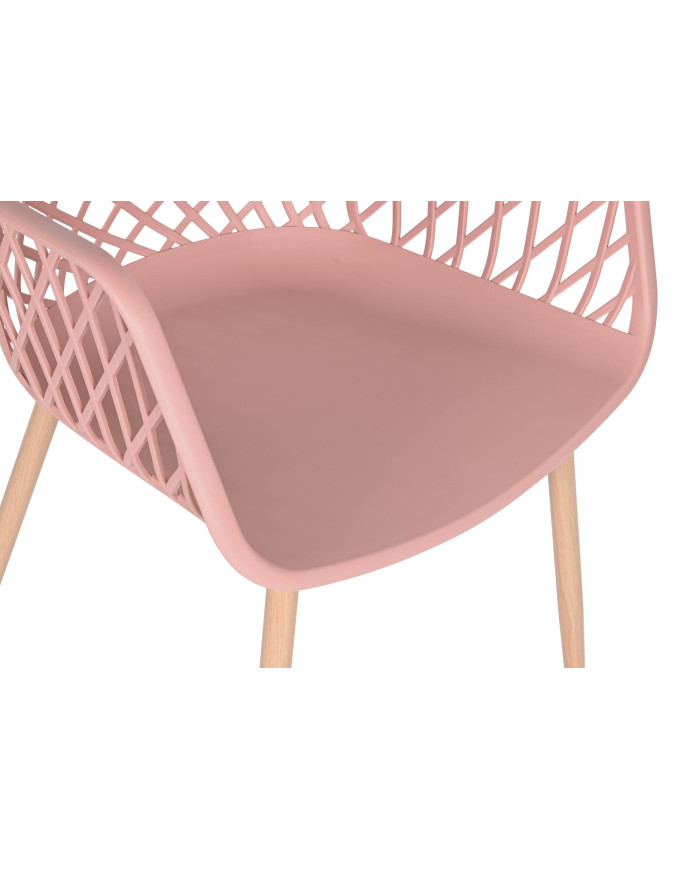 SILLA PP METAL 54X58X85 CORAL