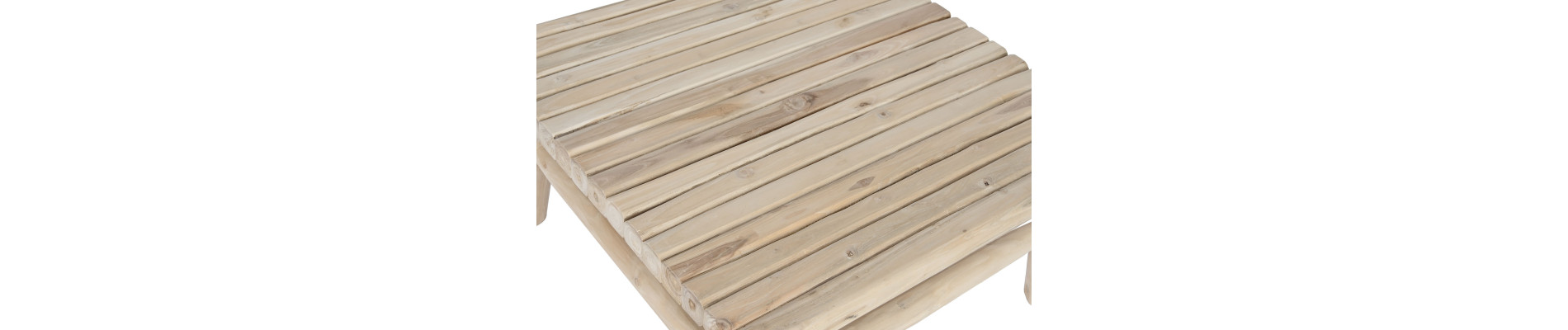 MESA CENTRO TECA 80X80X40 NATURAL NATURAL