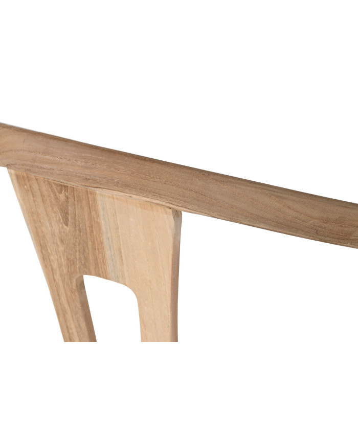 TABURETE TECA FIBRA 52X55X98 NATURAL