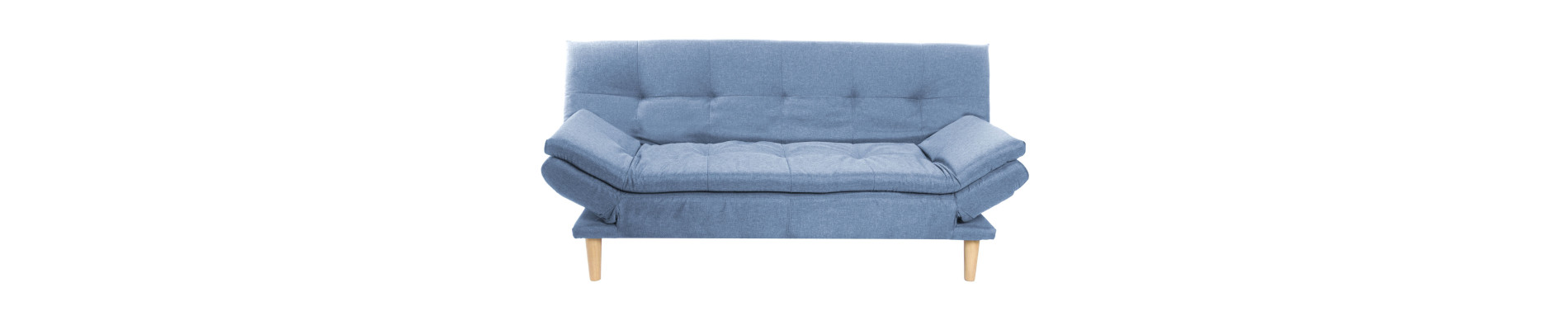 SOFA CAMA POLIESTER MADERA 180X85X83 BEIGE