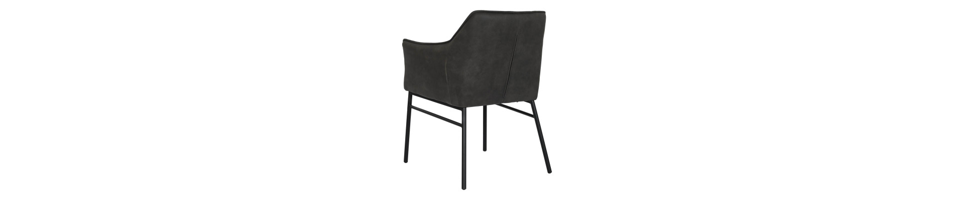 SILLA MICROFIBRA METAL 60X60X84 SIMIL PIEL