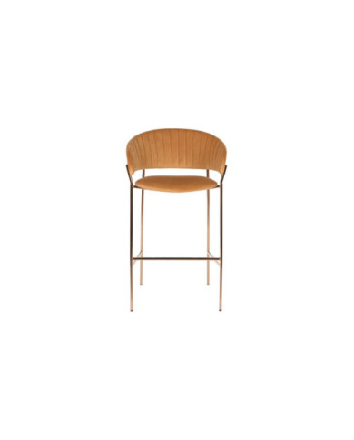 TABURETE POLIESTER METAL 58X47X110 TERCIOPELO