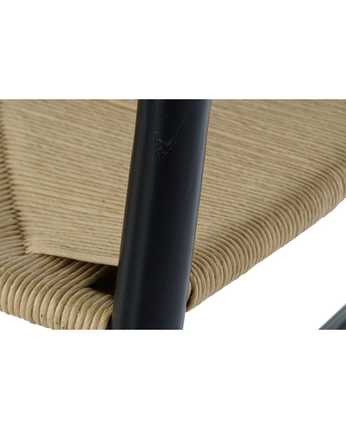 SILLA OLMO FIBRA 57X53X78 NEGRO