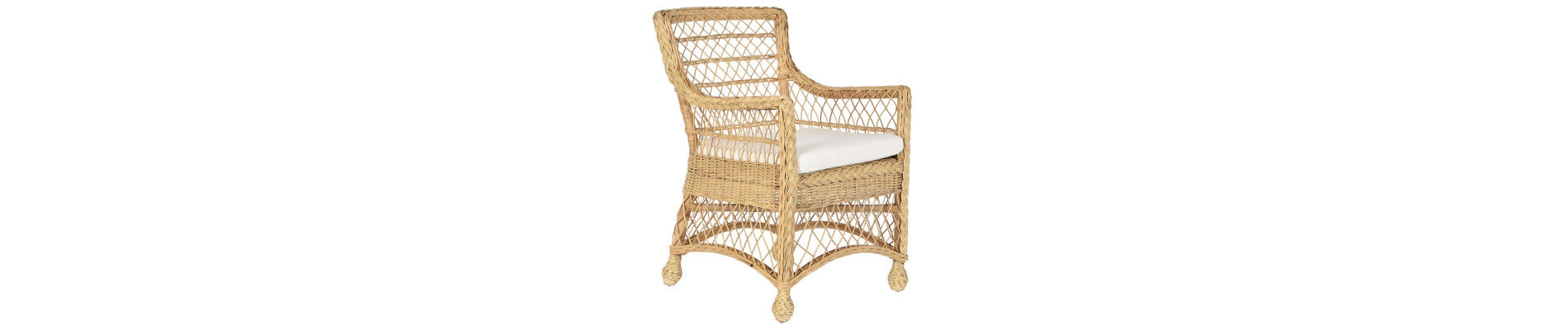 SILLON RATAN 157X68X145,5 2 PLAZAS BLANCO