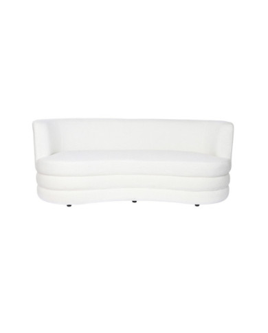 SOFA POLIESTER 193X92X79 BORREGUITO BLANCO