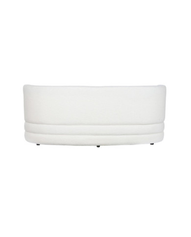 SOFA POLIESTER 193X92X79 BORREGUITO BLANCO