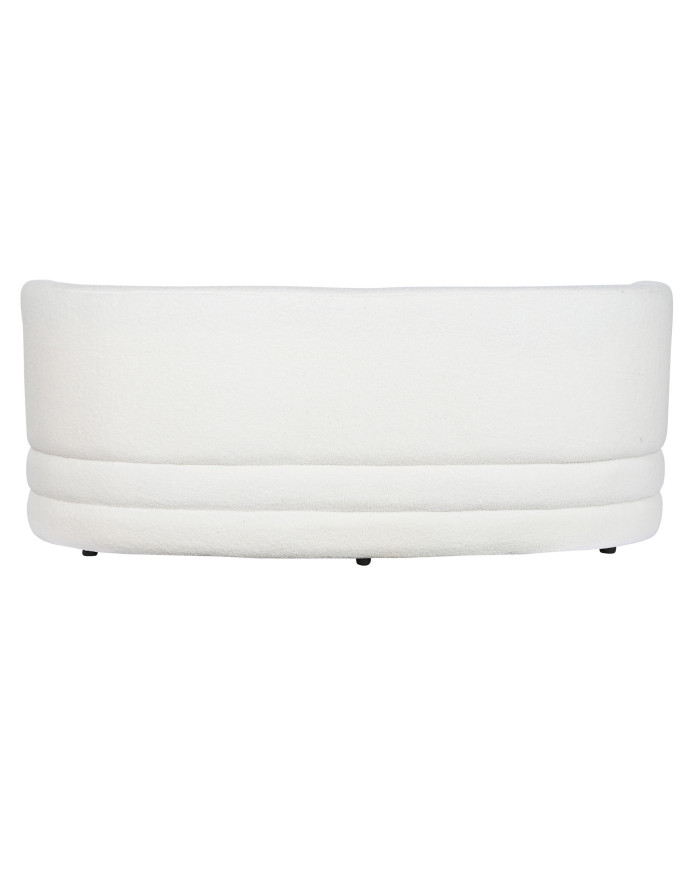 SOFA POLIESTER 193X92X79 BORREGUITO BLANCO