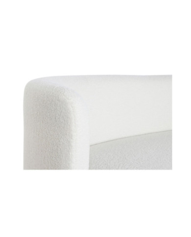 SOFA POLIESTER 193X92X79 BORREGUITO BLANCO