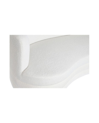 SOFA POLIESTER 193X92X79 BORREGUITO BLANCO