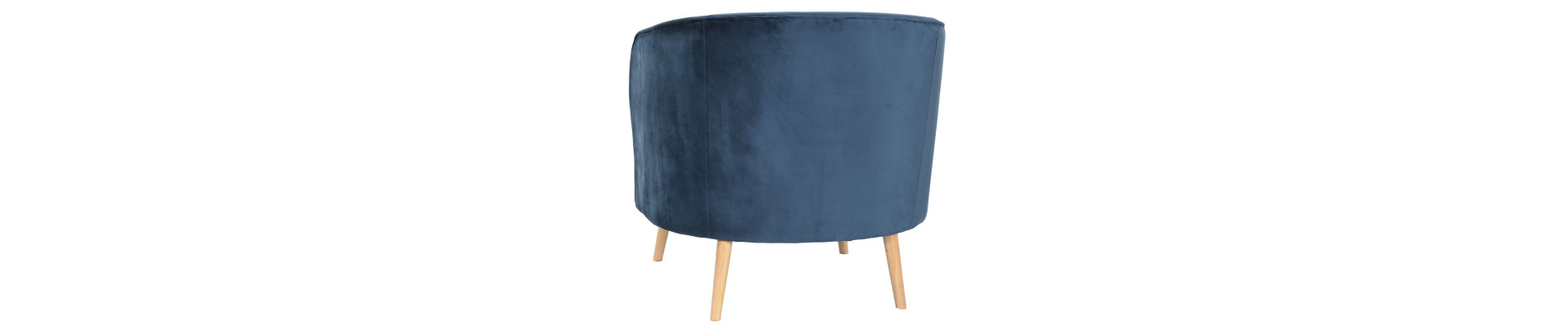 BUTACA POLIESTER METAL 78X78X78 TERCIOPELO AZUL