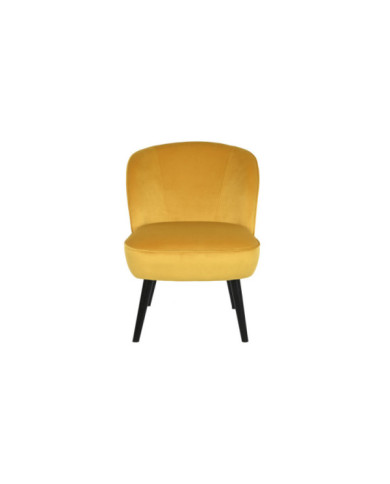 BUTACA POLIESTER MADERA 56X70X75 TERCIOPELO