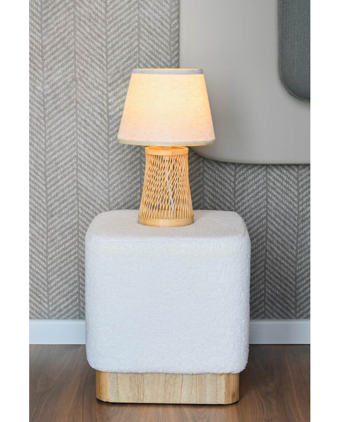REPOSAPIES POLIESTER 38X38X40 BORREGUITO BLANCO