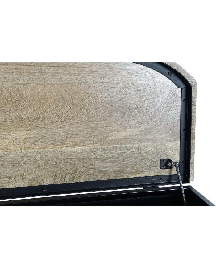 MESA CENTRO MANGO HIERRO 120X45X45 FOCOS NEGRO
