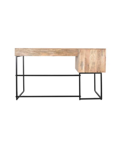 ESCRITORIO MANGO METAL 150X60X85 NATURAL NATURAL