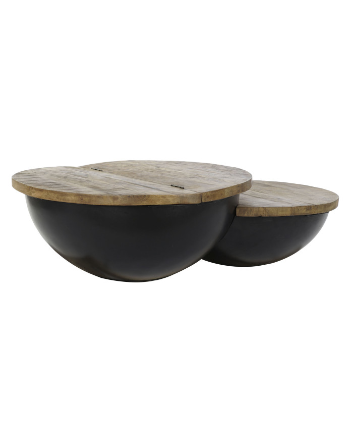 MESA CENTRO MADERA 114X76X33 MESA CAFE MADERA META