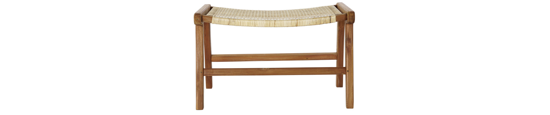 DESCALZADORA TECA RATAN 65X47X40 NATURAL