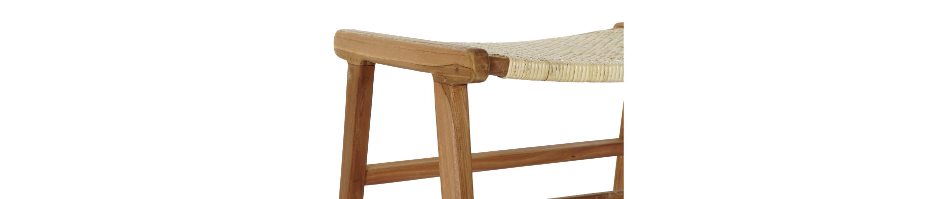 DESCALZADORA TECA RATAN 65X47X40 NATURAL