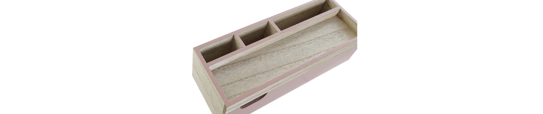 ORGANIZADOR PAULOWNIA 29X11X7 ROSA