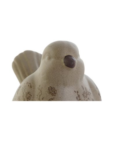 FIGURA GRES 19X11X14 PAJARO MATE MARRON