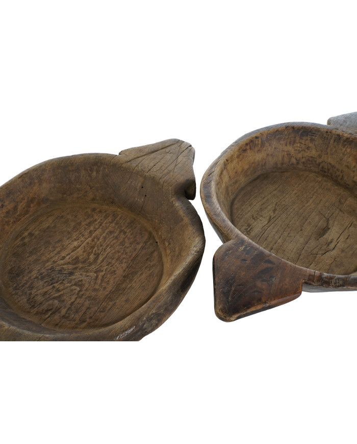 BANDEJA MADERA TECA 53X36X8 ANTIGUO 2 SURT.