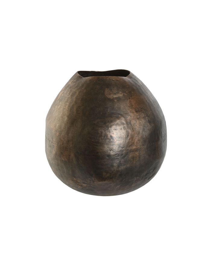 JARRON ALUMINIO 34X33X33 DESGASTADO DORADO