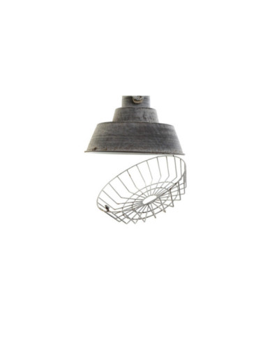 LAMPARA TECHO METAL MADERA 39X39X45 DECAPE GRIS