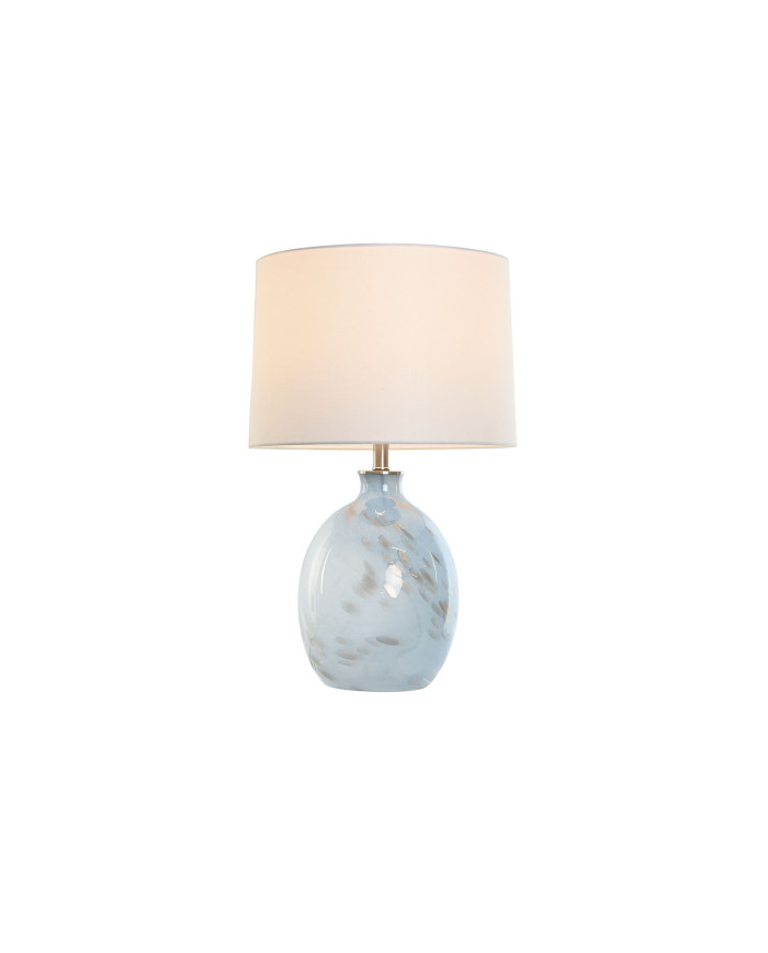 LAMPARA SOBREMESA CRISTAL LINO 40X40X66 AZUL
