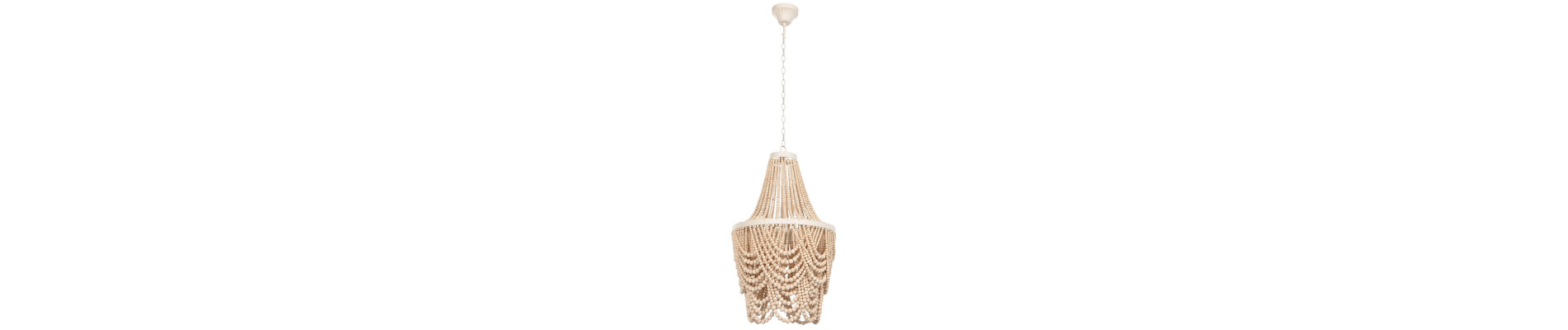 LAMPARA TECHO MADERA METAL 40X40X70 BOLAS MARRON