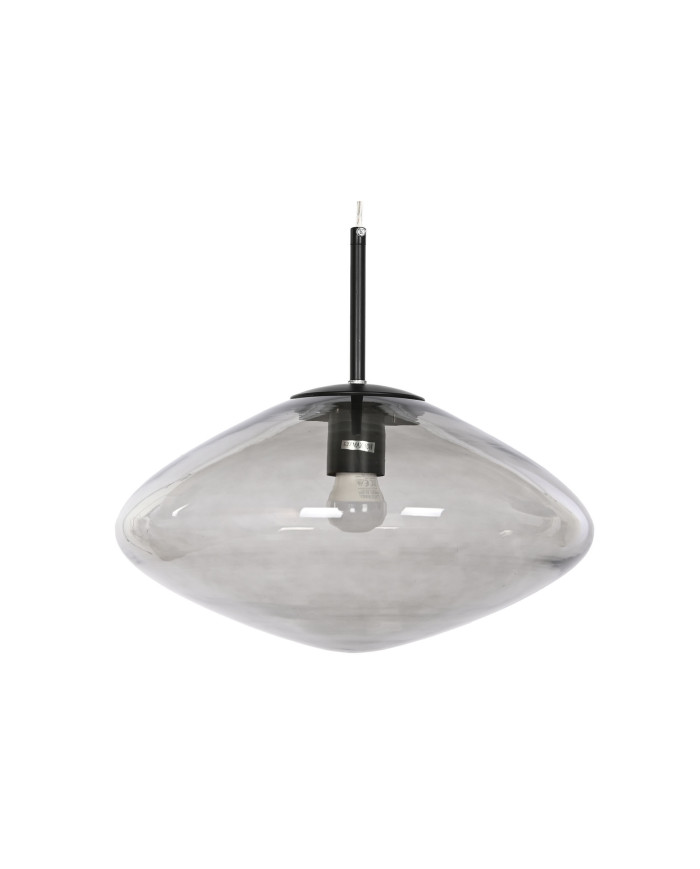 LAMPARA TECHO CRISTAL 36X36X20 GRIS
