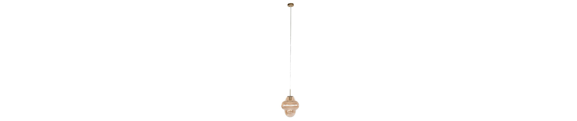 LAMPARA TECHO CRISTAL 30X30X30 AMBAR