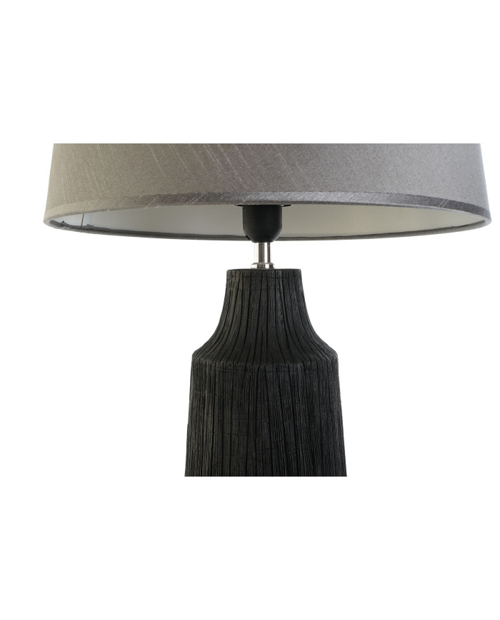 LAMPARA SOBREMESA RESINA POLIESTER 40X40X70 NEGRO