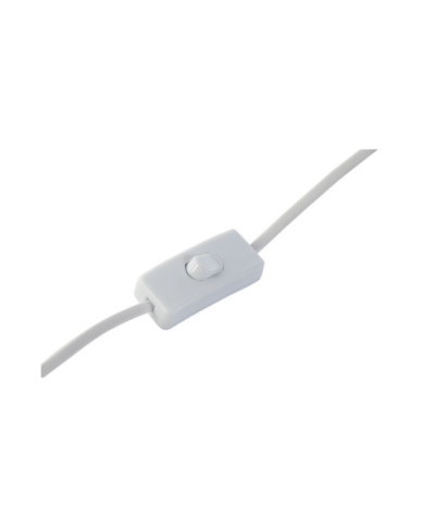 LAMPARA SOBREMESA METAL POLIESTER 30X30X50 BLANCO