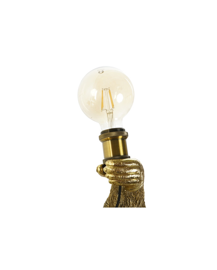 LAMPARA APLIQUE RESINA 51X20X41 GORILA DORADO