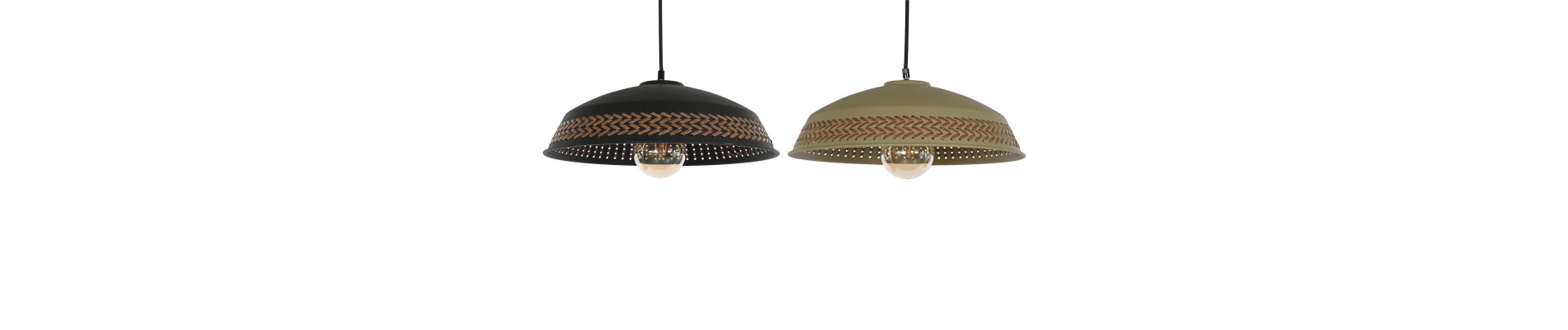 LAMPARA TECHO METAL PU 42X42X24 2 SURT.