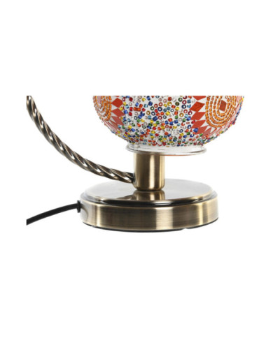 LAMPARA SOBREMESA METAL 19X13X27 MOSAICO 2 SURT.