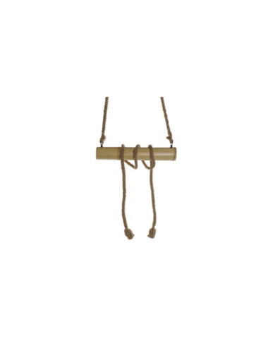 LAMPARA TECHO BAMBU CUERDA 51X15X15 2 BOMBILLAS